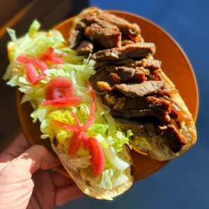 California Steak Sandwich with Garlic Confit Aioli